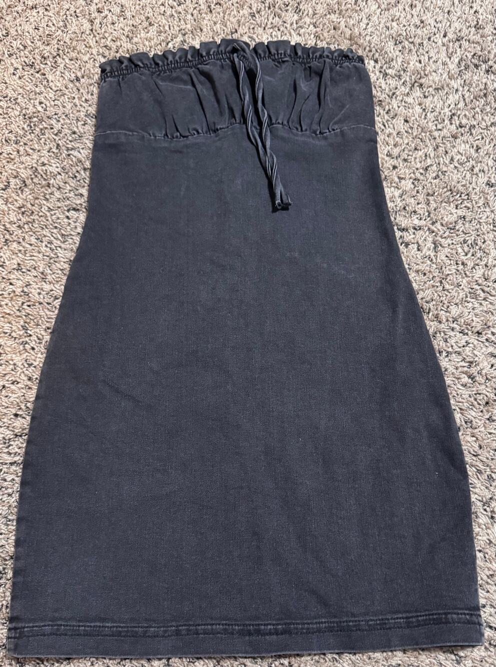 NWT Urban Outfitters Berlin Denim Strapless Mini Dress